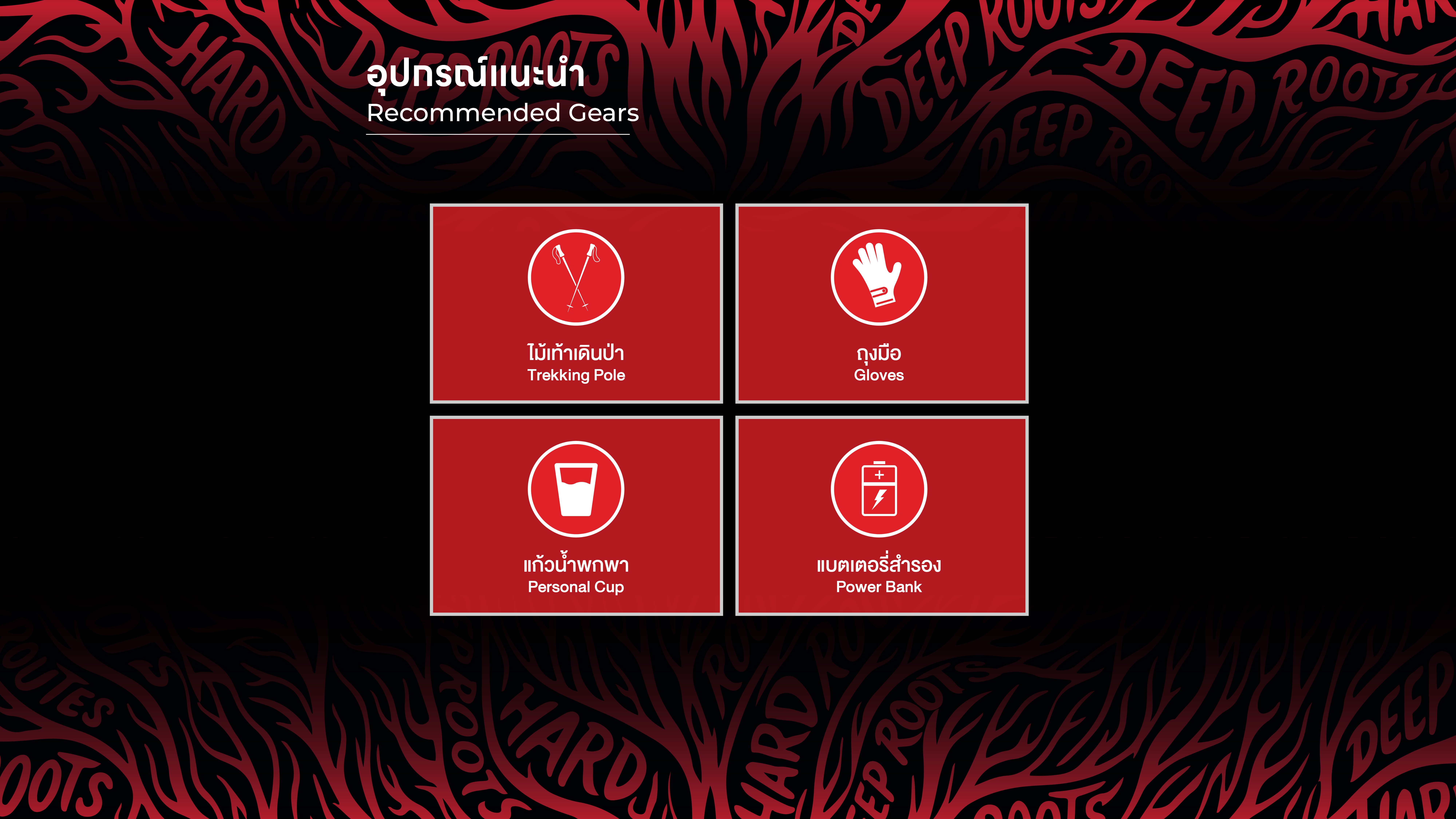 Recommended Gears — อุปกรณ์แนะนำสำหรับนักวิ่งเทรล